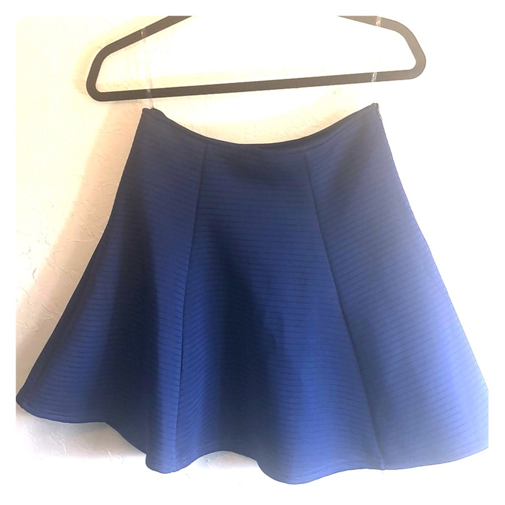 Navy Blue Pleated/ Flair Skirt